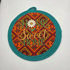 Home Sweet Home Rope Embroidery Placemat – Ethnic Print