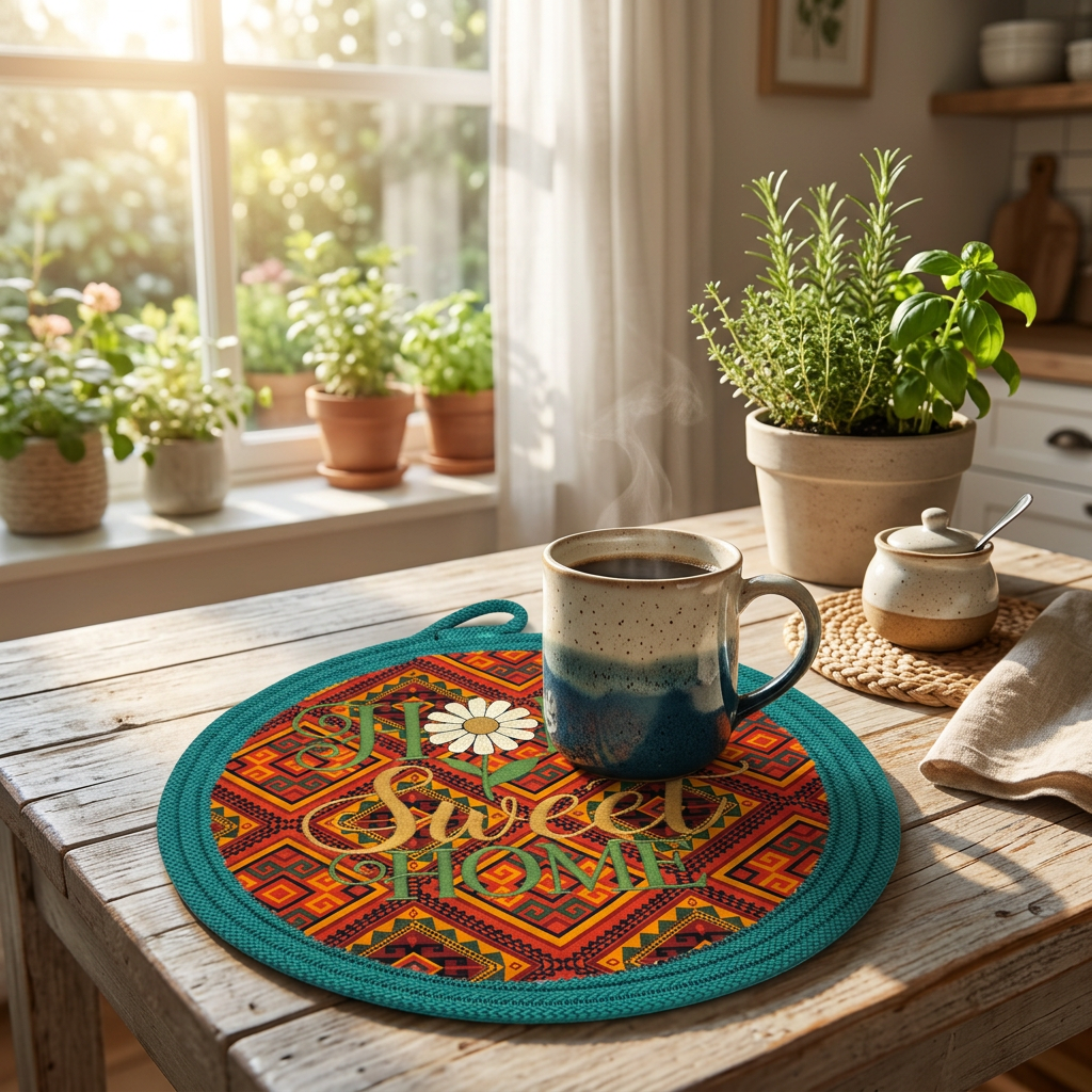 Ethnic Print Breakfast Setting