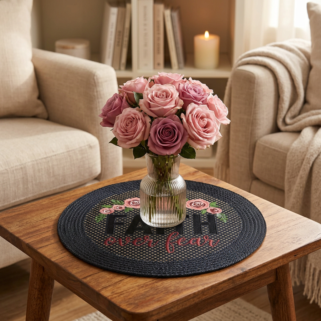 Faith Over Fear - Side Table