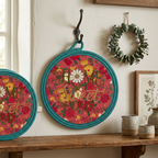 Floral Placemat Wall Hanging 1