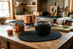 Kitchen Counter with Cookware