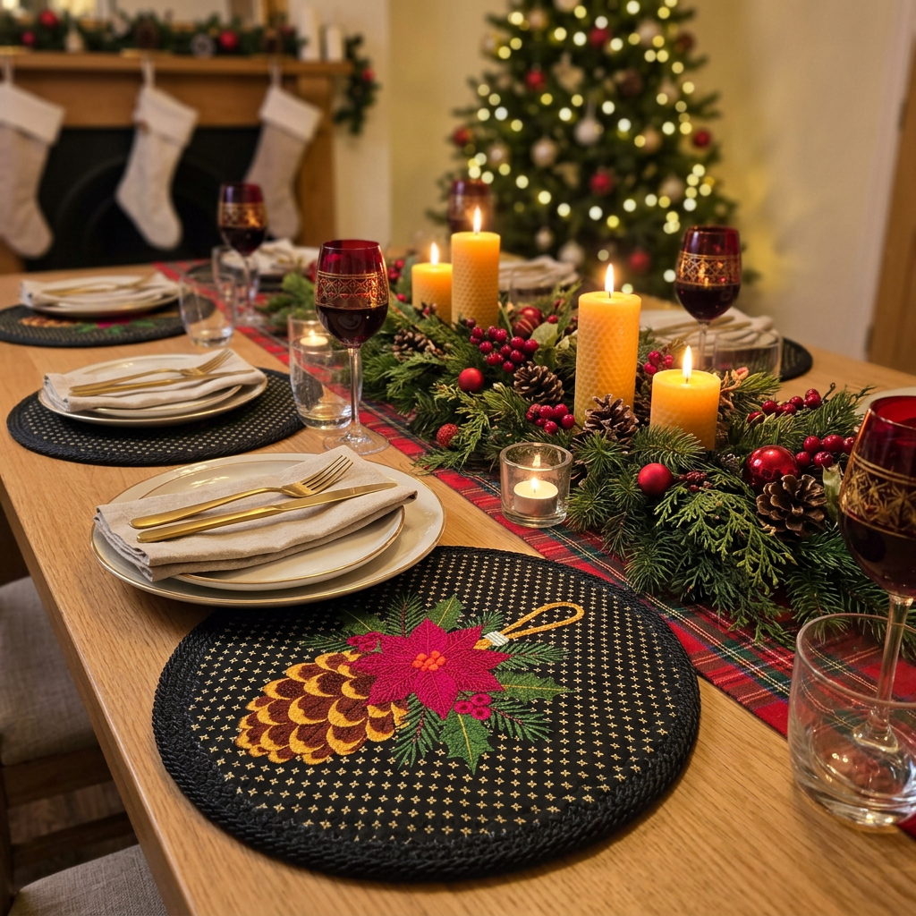 Placemat - Holiday Dining Table