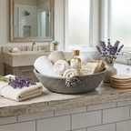 Silver Kitten Bowl - Bathroom