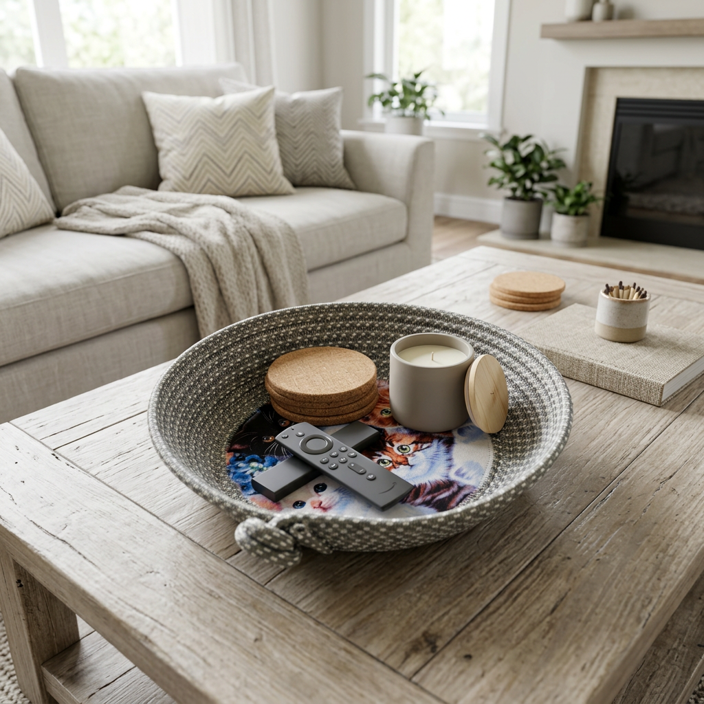 Silver Kitten Bowl - Coffee Table