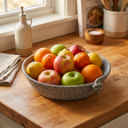 Silver Kitten Bowl - Fruit Bowl