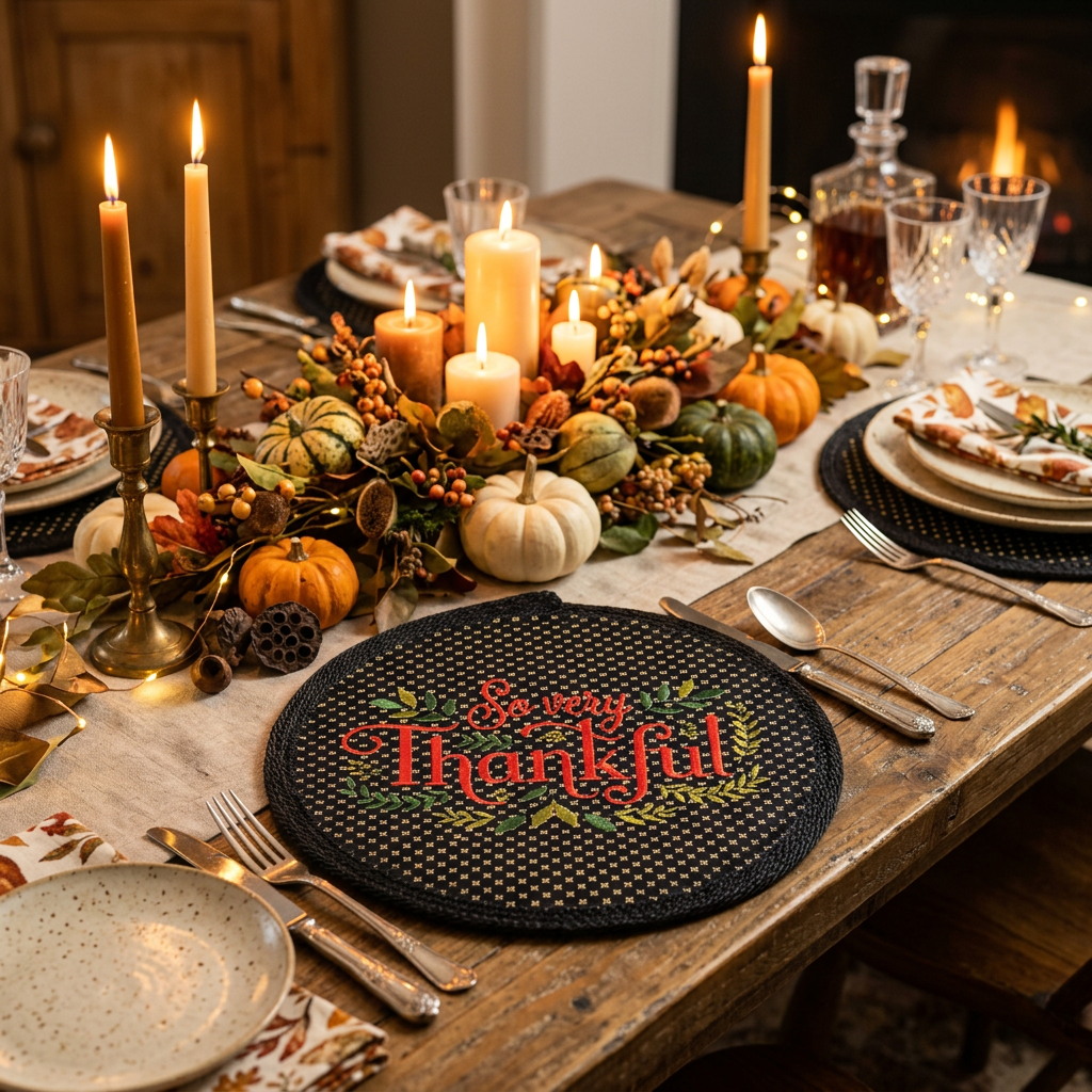 Thankful Placemat - Dining Table